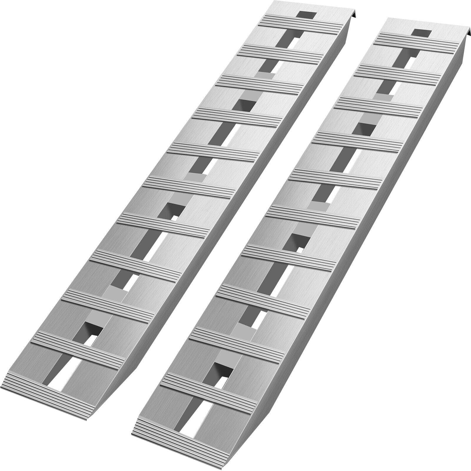 VEVOR 60” x 12” Aluminum Ramps 6500Lbs Car Trailer Truck 1 Pair Ramps Hook Endimage 0